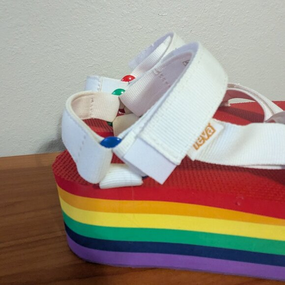 Teva Rainbow Platform Sandal Size 6 - Picture 6 of 12